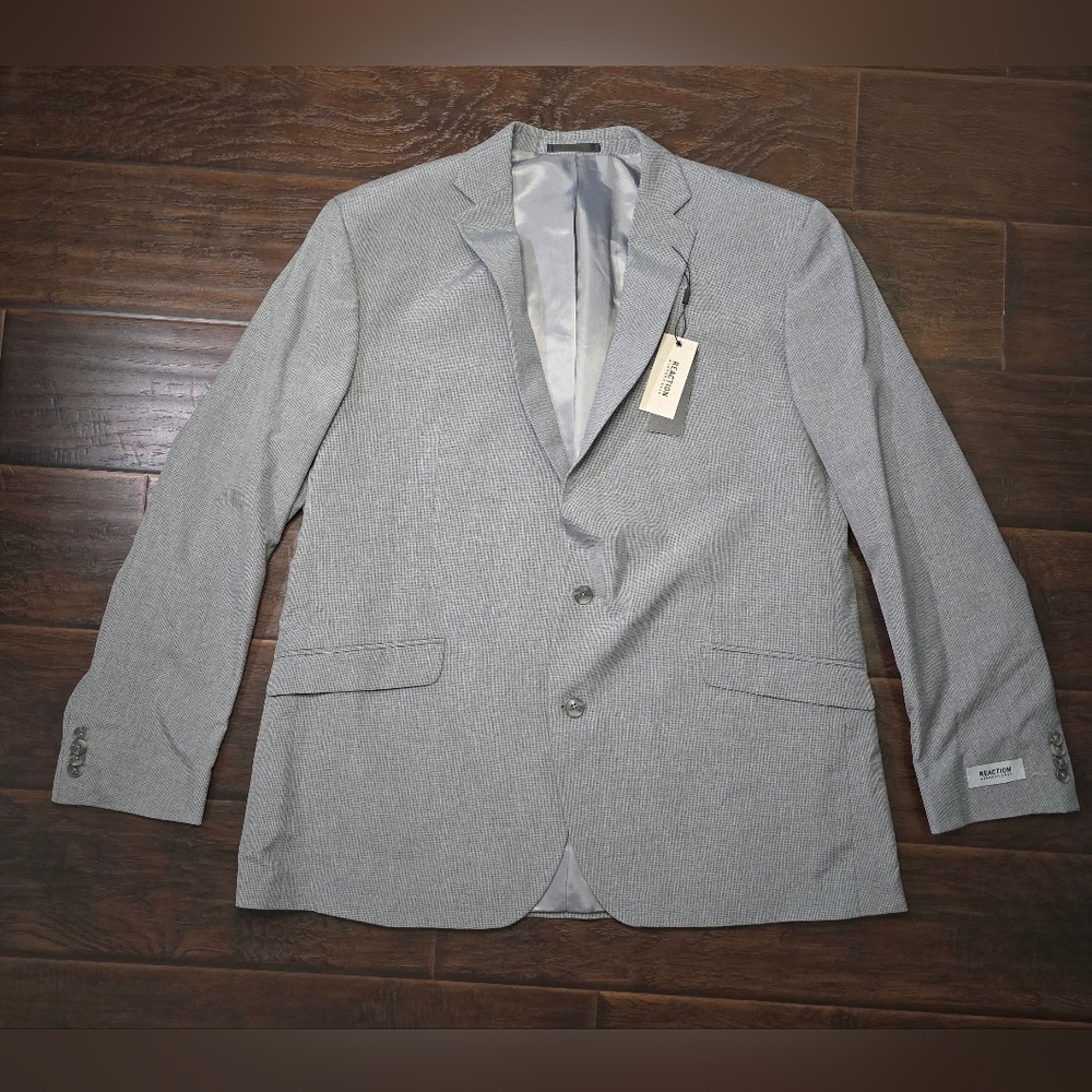 NWT Kenneth Cole Reaction Grey Mens Big and Tall 2 Piece Suit 50L 44W